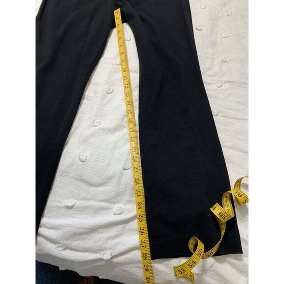 Ellie Tahari Women's Black Ponte Knit pull on pants Large Career work Capsule - Picture 5 of 9